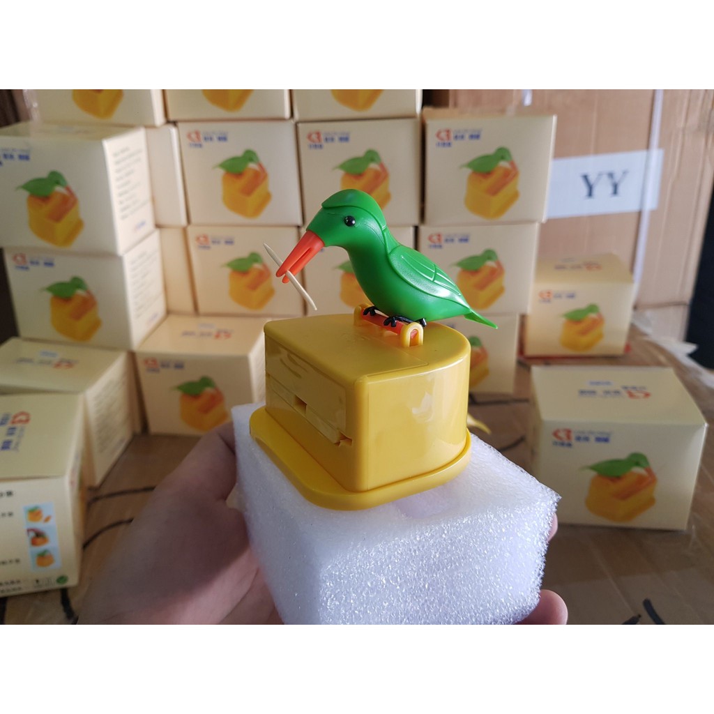 Hộp đựng tăm chim gõ kiến siêu hot