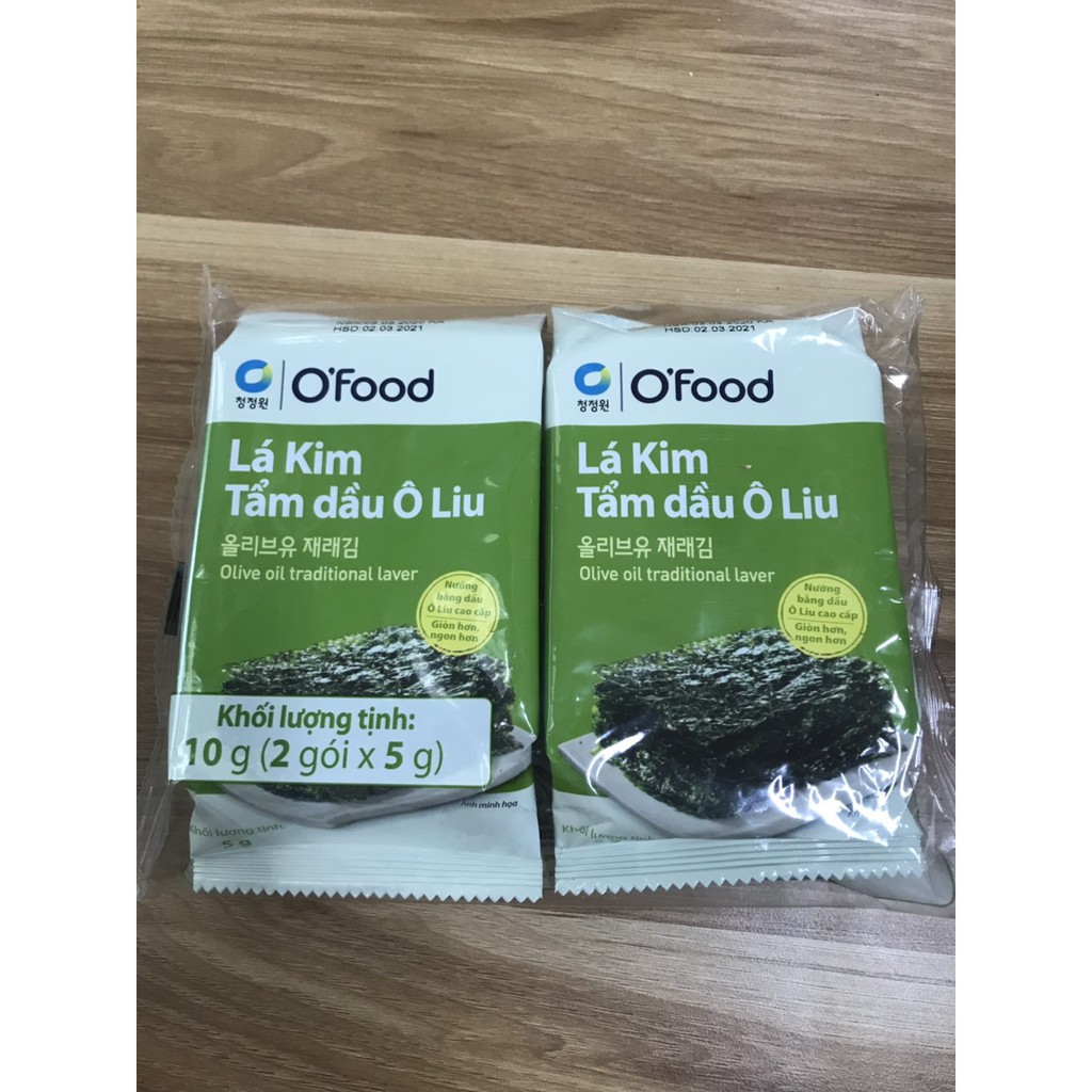 Lá kim tẩm dầu Oliu 5x2 (Gói)