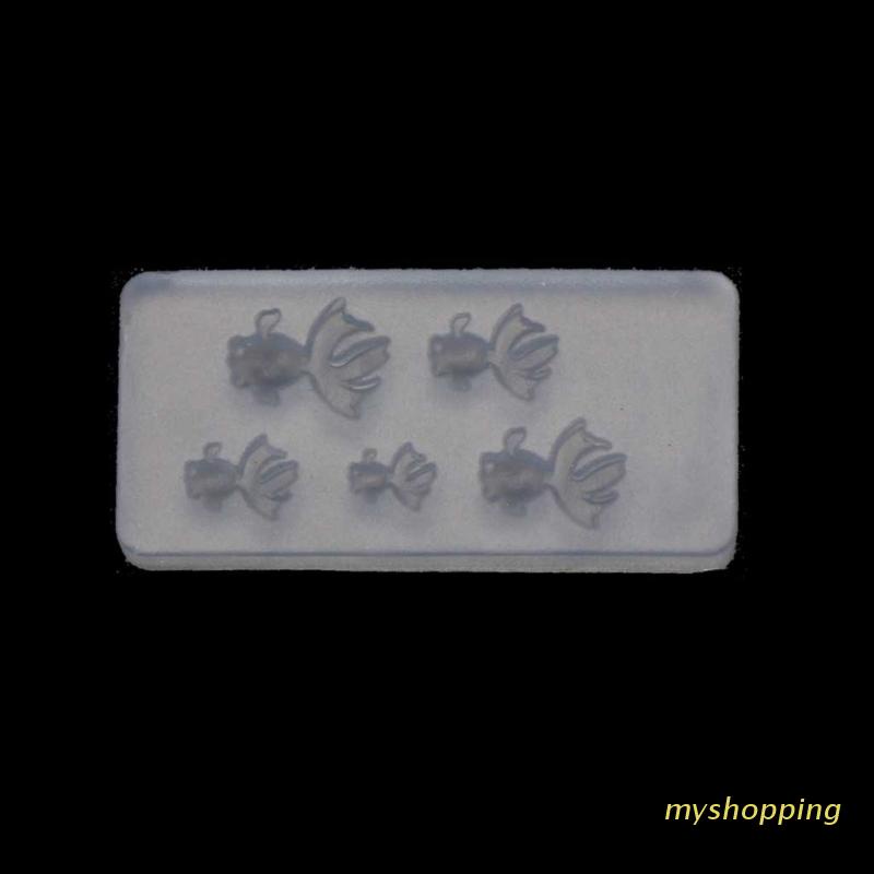 Khuôn Silicone Làm Mặt Dây Chuyền Hình Cá Vàng Dễ Thương