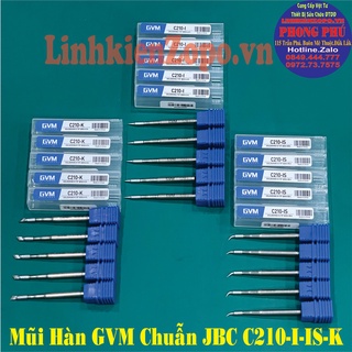 Mũi hàn gvm chuẫn jbc c210: c210-i : c210-is : c210-k
