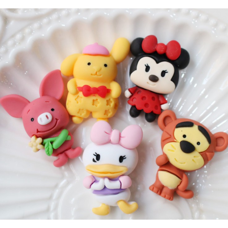 Charm mẫu Mickey, Donald cho các bạn trang trí vỏ ốp điện thoại, dán Jibbitz, DIY