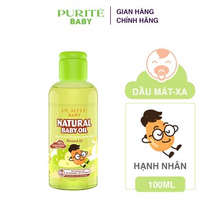 Dầu Mát-xa Purité Baby Hạnh Nhân Natural 100ML