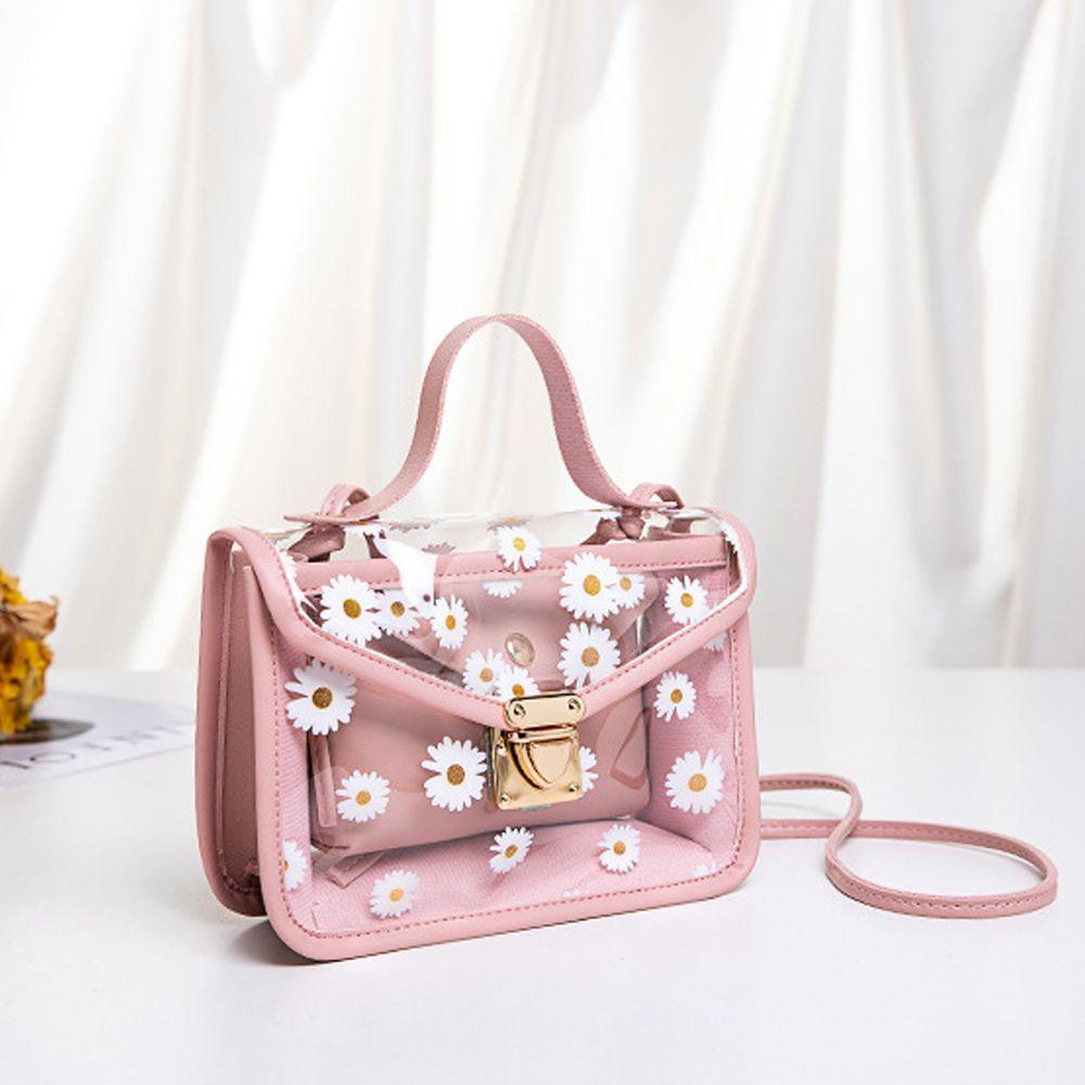 Túi Đeo Vai Trong Suốt In Họa Tiết Hoa Cúc Nhỏ Xinh Phong Cách Cổ Điển Thời Trang Cho Nữ 26Eddie