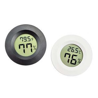 Round Embedded Digital Thermometer Hygrometer ℃/℉ Electronic Temperature and Humidity Meter