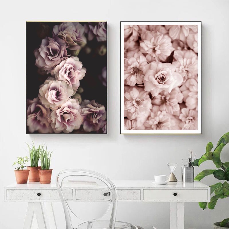 Tranh vải canvas treo tường trang trí tùy chọn họa tiết thời trang phong cách Bắc Âu