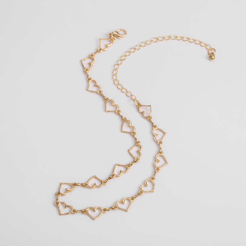 vòng cổ Hợp Kim Mặt Trái Tim Dễ Thương Cho Nữ