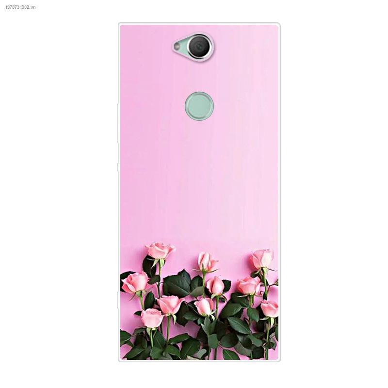 ℡✉Sony Xperia XA2 Plus TPU painted mobile phone case cute cartoon protective cover from stock