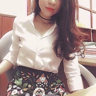 Sơ Mi Trắng cổ bẻ