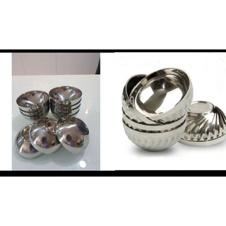 [GDKK9]  Bộ 10 Chén,Bát inox 2 lớp cách nhiệt