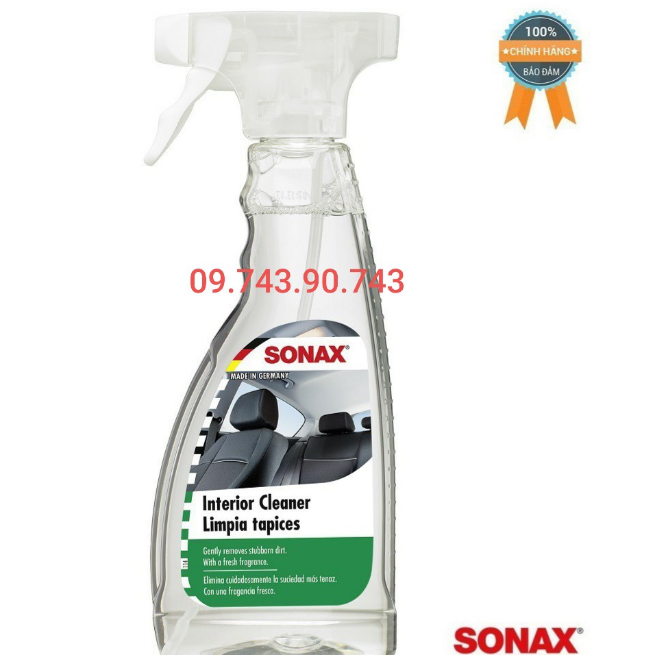 Combo Dung dịch vệ sinh nội thất xe Sonax(500ml) + Kem bảo dưỡng ghế da Sonax (250ml)