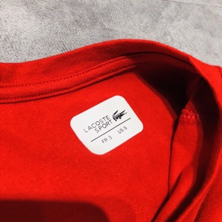 T-shirt Lacoste full tem tag codu