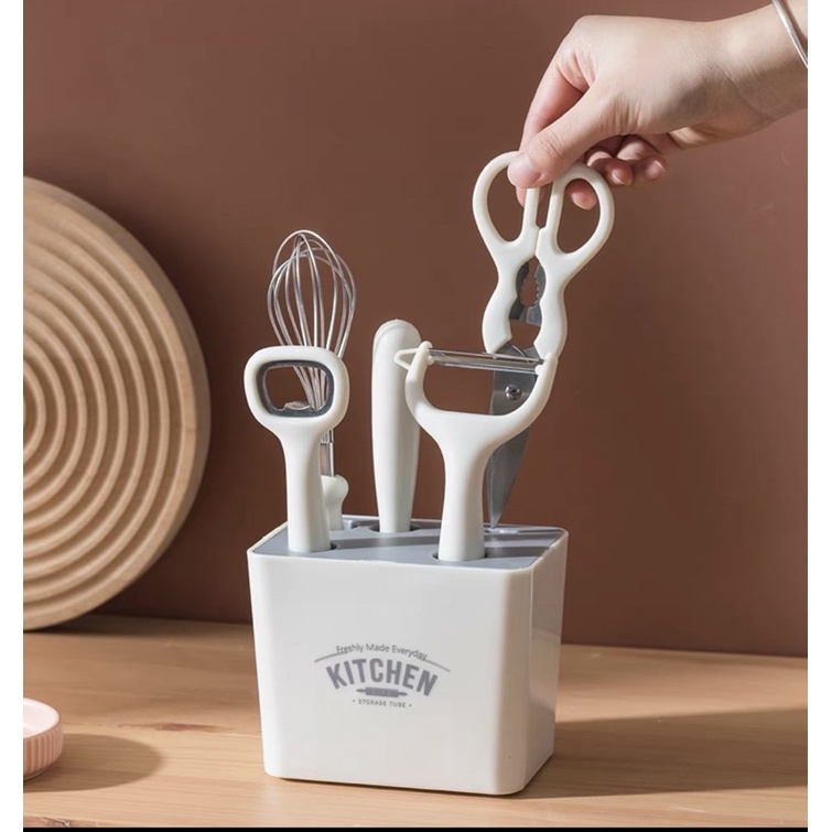 [Freeship] Bộ dụng cụ nhà bếp, làm bánh, nấu ăn 5 món chịu nhiệt độ cao, chống dính