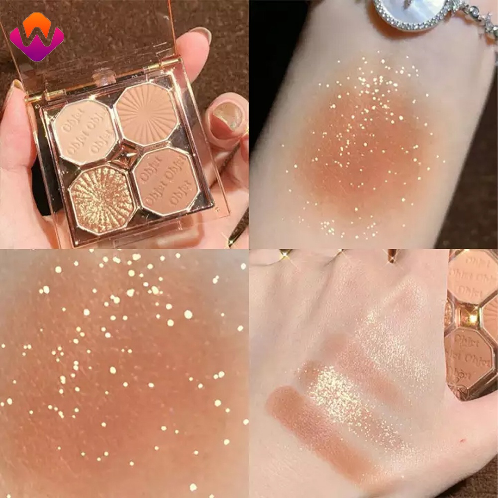 Bảng Phấn Mắt 4 Màu Chống Nước Không Nhòe Tiện Dụng