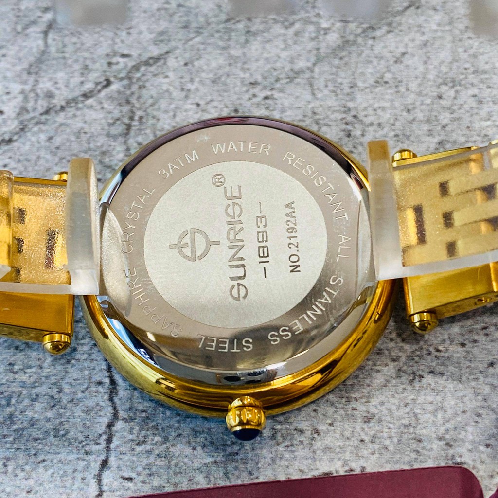 Đồng hồ Sunrise nữ chính hãng Nhật Bản L.2192.AA.G.X - kính saphire chống trầy - Bảo