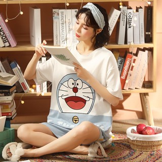 Bộ Đồ Short Nữ Dễ Thương Mùa Hè Doremon Doraemon