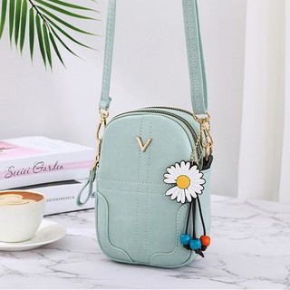 Túi Đeo Chéo Thời Trang Bỏ Điện Thoại Phong Cách Trẻ trung T26V Màu Xanh Pastel