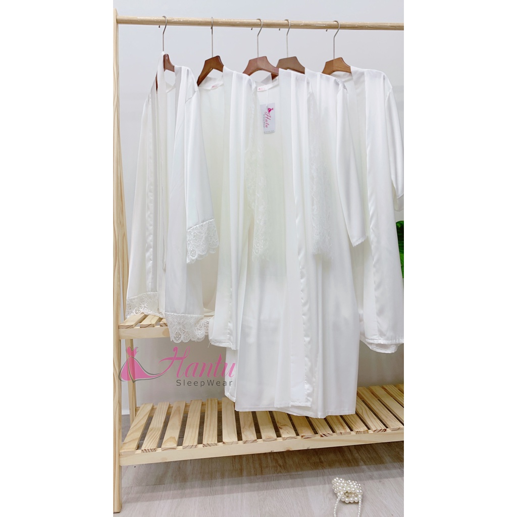 Áo choàng chụp hình phóng sự cô dâu Hantu Sleepwear