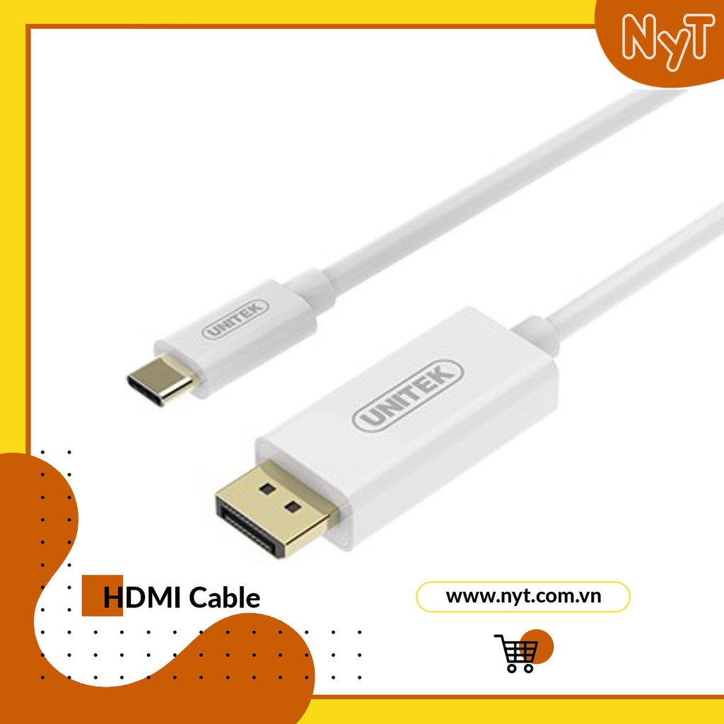 Cáp Chuyển Đổi Type-C Ra Displayport Cao Cấp UNITEK V400AWH