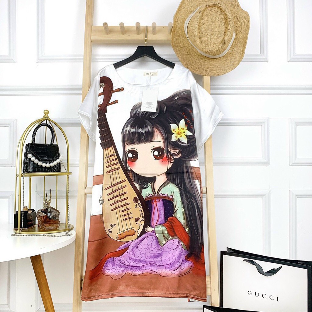 V14 Váy Ngủ Lụa Suông