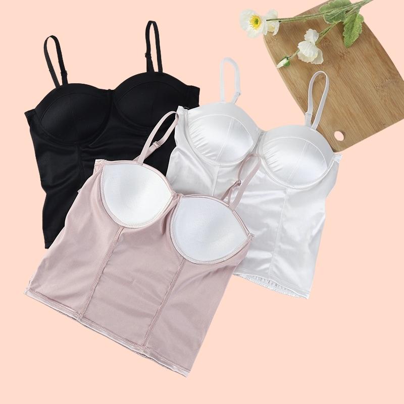 Áo Lót Nữ Phi Bóng, Áo Bra Su Satin Nhúng Sau Lưng 2 Dây - 0881