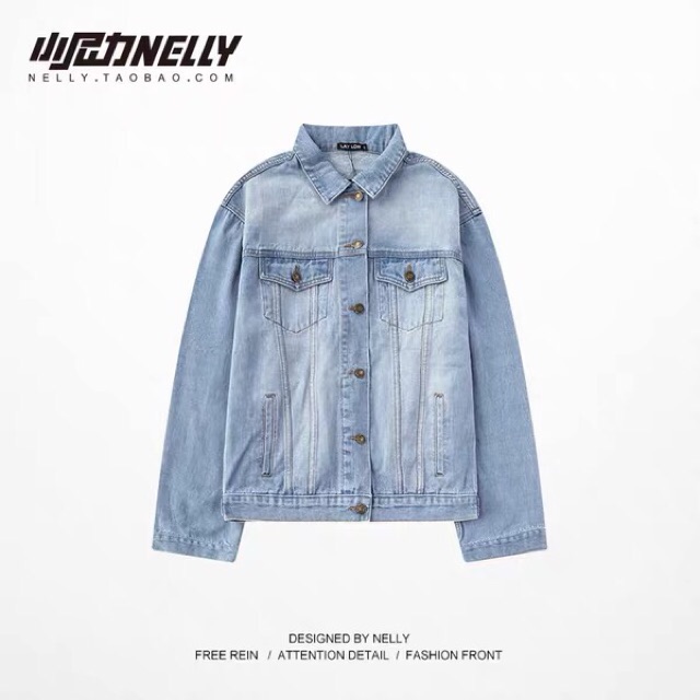 Áo khoác bò nelly sale (có sẵn)