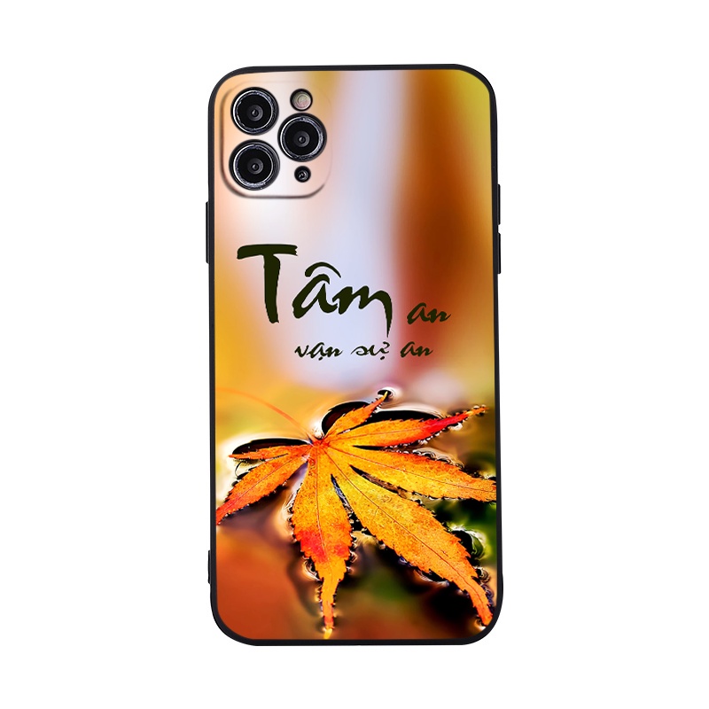 Ốp iphone Chiếc lá vuông dẻo bảo vệ camera iphone 6splus/7/7plus/8/8plus/x/xr/xs/11/12/pro/max/plus/13promax tr392