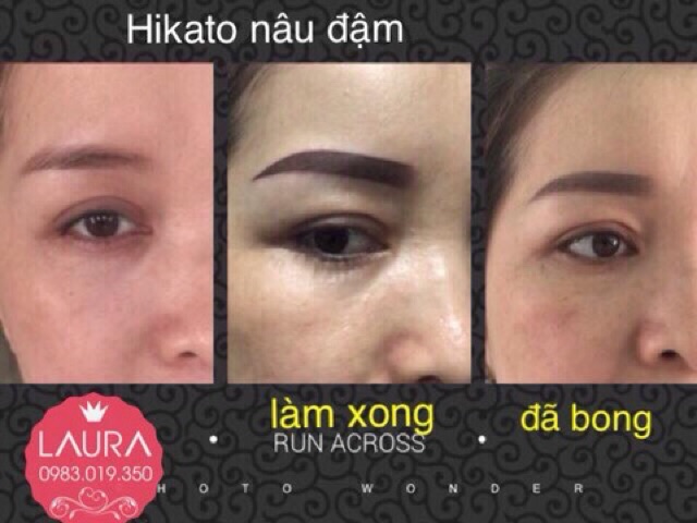 Mực phun xăm Hikato lên màu đẹp