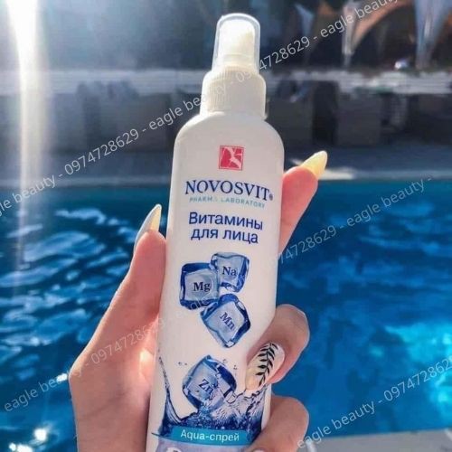 Xịt khoáng NOVOSVIT nga Cấp ẩm sâu 100% chính hãng dưỡng ẩm sâu cứu tinh làn da