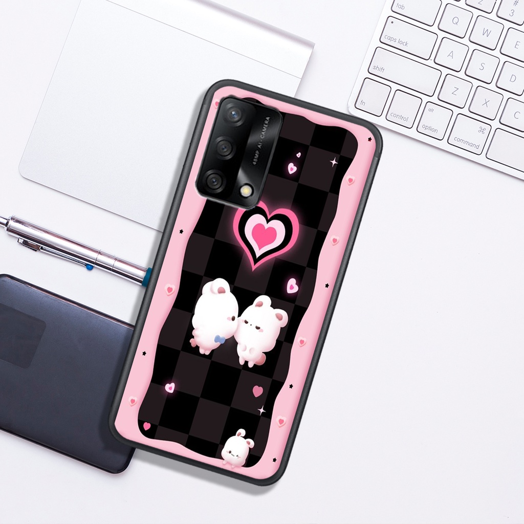 Ốp Lưng OPPO 74 4G - 74 5G - A95 4G - A95 5G - A94 , In Hình Gấu&Thỏ Siêu Cute và Đẹp.