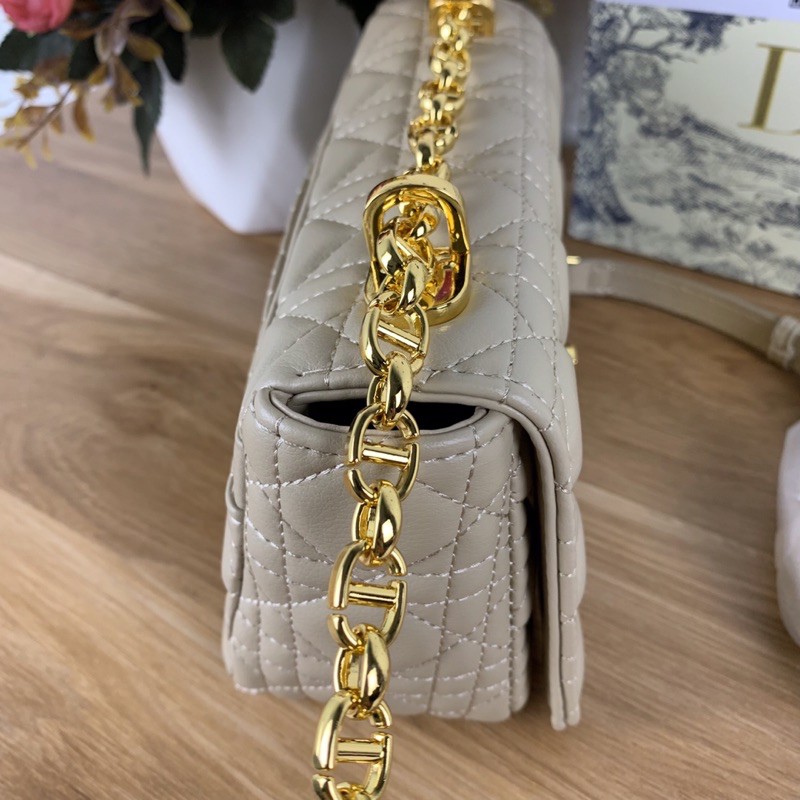 Túi xách Dior Caro màu nude size 20cm