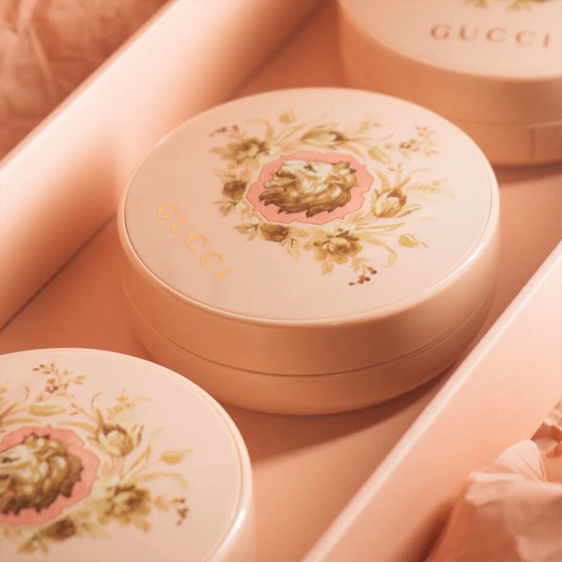 Gucci NEW Golden Lion Cushion Foundation Brighten Skin Tone Moisturizing Nourishing Skin SPF22 14g Phấn Nước Trang Điểm Dưỡng Ẩm Làm Sáng Tông Màu Da Thương Hiệu