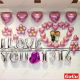 Bộ bóng bay I LOVE YOU - BAC2 trang trí phòng cưới, tiệc cưới - GOGU