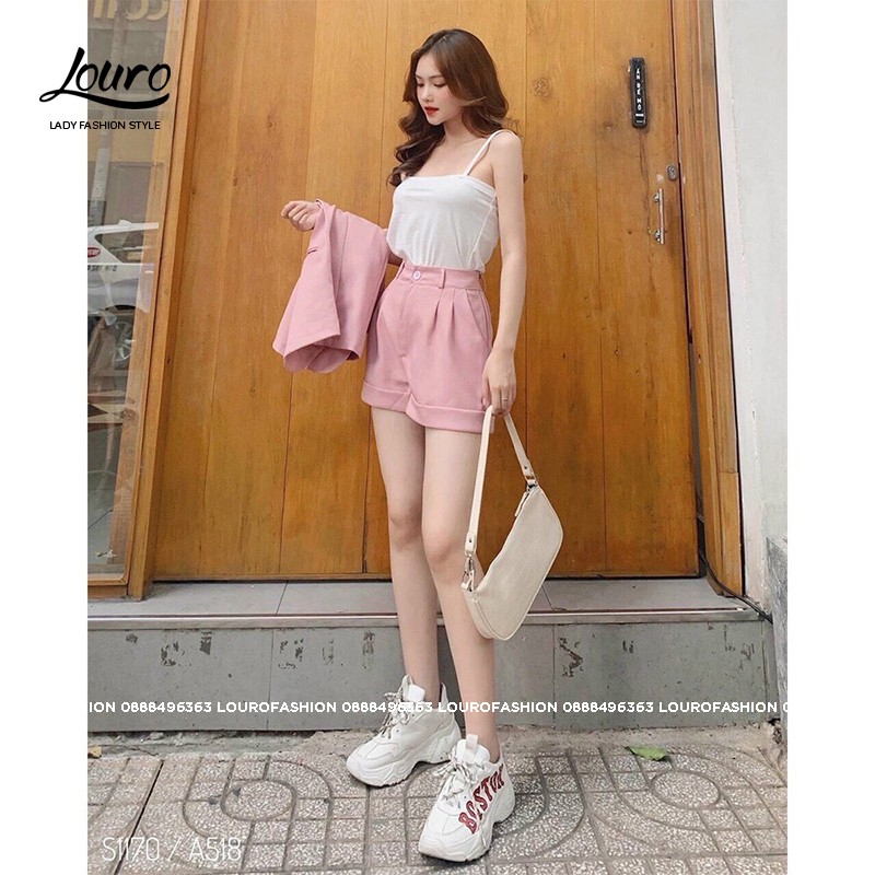 Set bộ blazer nữ 3 chi tiết💟FREESHIP💟set  vest nữ gồm gồm Áo vest blazer+áo thun+quần short, vest công sở -L037 | BigBuy360 - bigbuy360.vn
