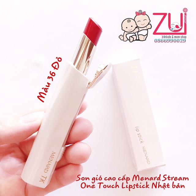 Son gió cao cấp Menard Stream One Touch Lipstick Nhật bản