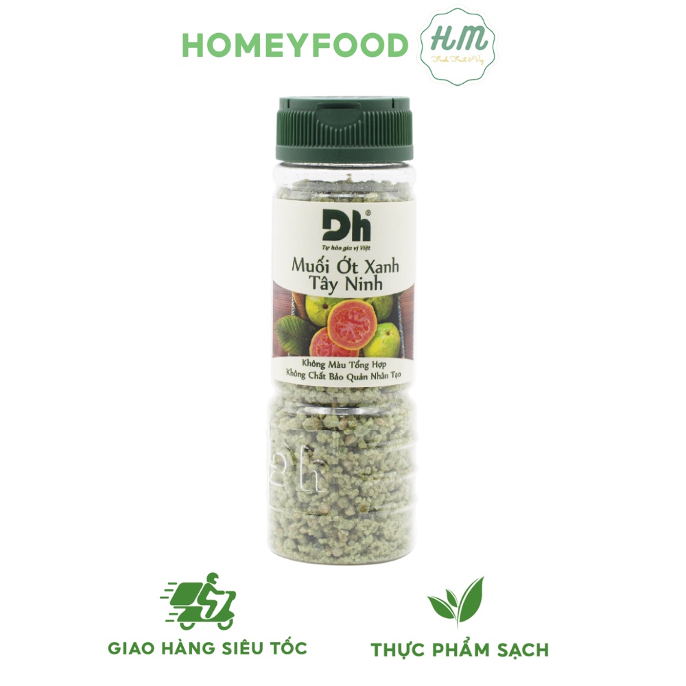 Muối ớt xanh Tây Ninh Dh Foods muối chấm hoa quả thơm nồng riêng biệt 60gr