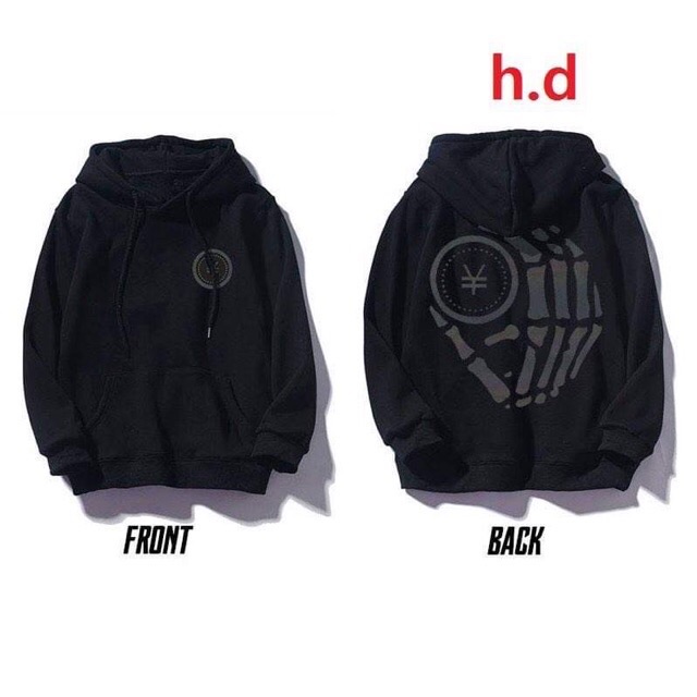 Áo hoddi phản quang bàn tay 7 màu