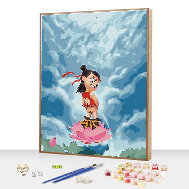 Bộ Tranh Sơn Dầu 40x50cm Tự Làm Họa Tiết Động Vật Độc Đáo Sang Trọng Dùng Để Trang Trí Nhà Tiện Dụng + Phụ Kiện