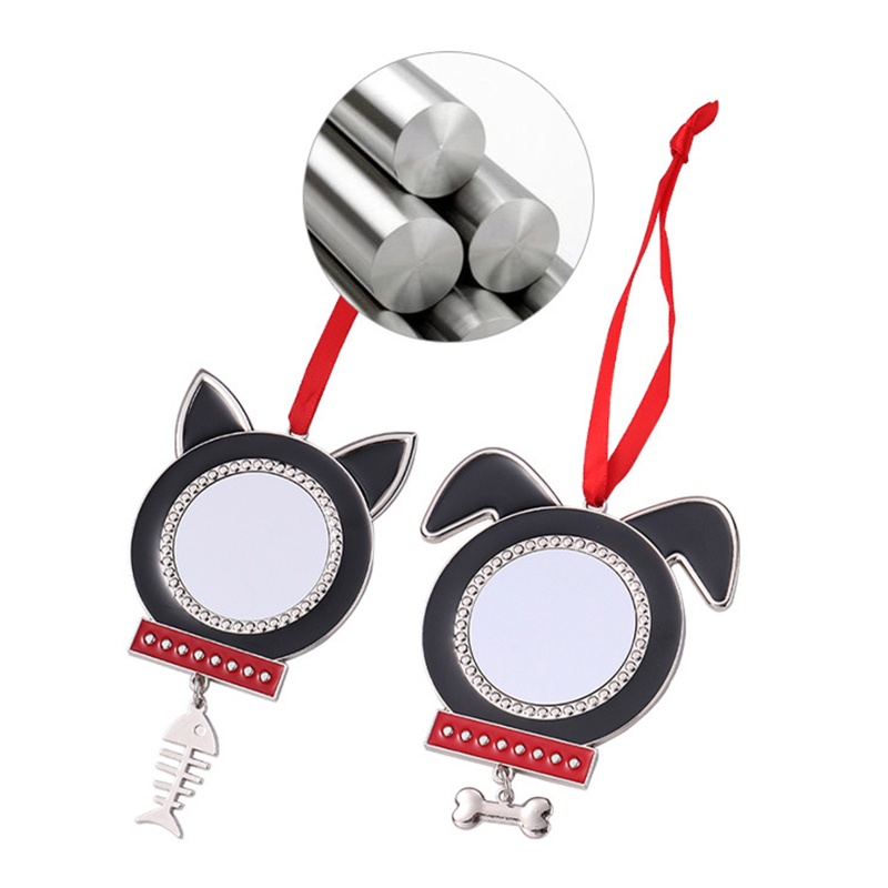 Mojito Khay Đựng Mặt Dây Chuyền Bezel Hình Đầu Chó Mèo Dễ Thương