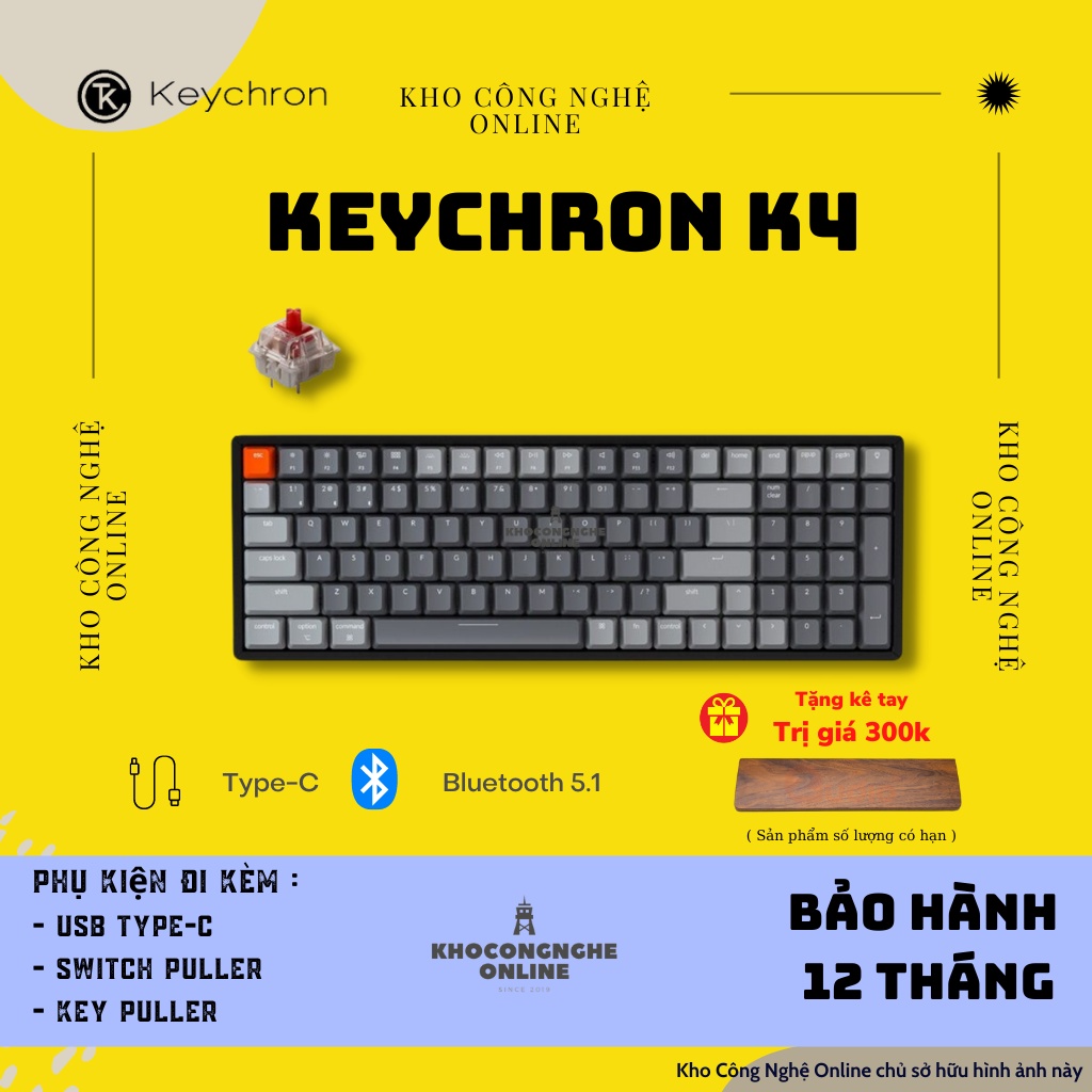 Bàn phím cơ keychron k4 (VERSION 2)