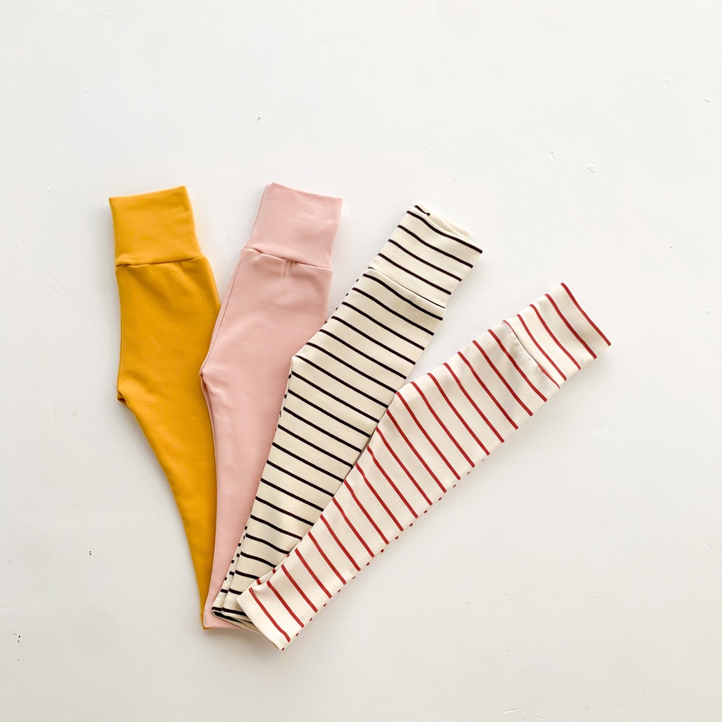 Set 2 Món Đồ Ngủ Gồm Áo Cổ Cao + Quần Legging Dành Cho Bé Trai Bé Gái Sơ Sinh