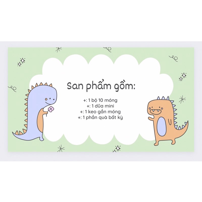 Nail box móng úp thiết kế tặng keo và dũa móng, móng tay giả đính đá nhiều mẫu thạch đẹp