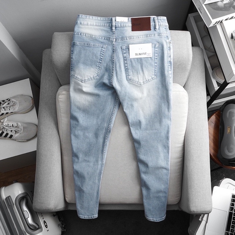 Quần jean nam ⚡ 𝗛𝗮̀𝗻𝗴 𝗰𝗮𝗼 𝗰𝗮̂́𝗽 ⚡ Quần bò đẹp VNXK cao cấp ZR chất jean co giãn thời trang