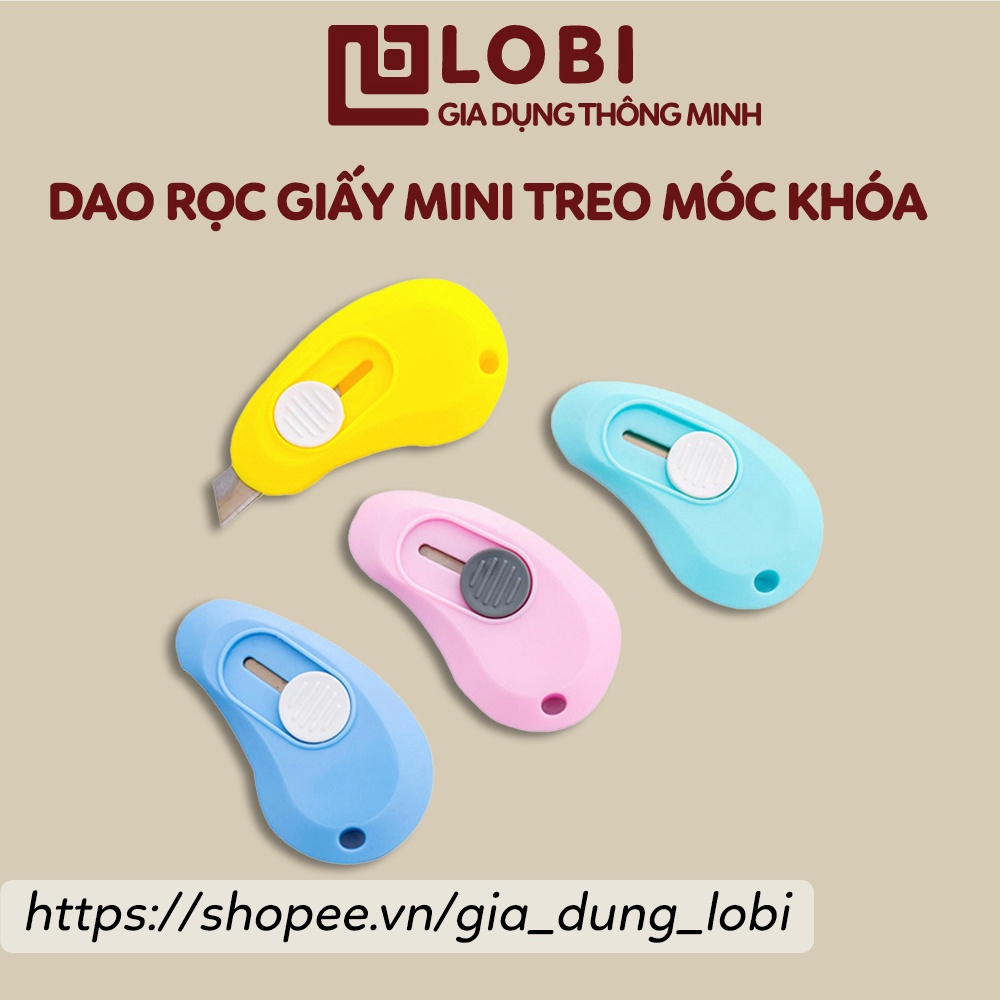 Dao rọc giấy mini treo móc khóa dao cắt giấy bỏ túi