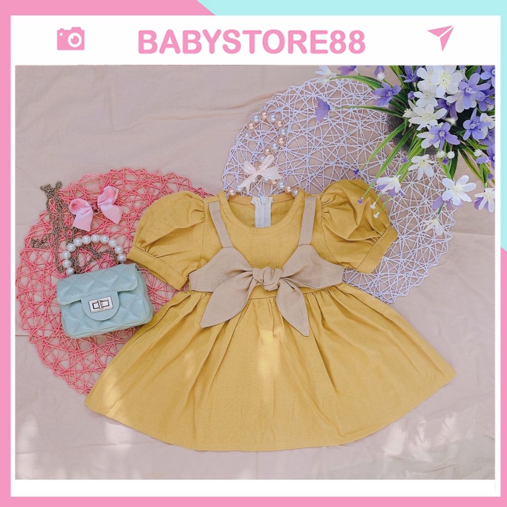 Váy cho bé gái sơ sinh 1 2 3 4 5 6 7 8 tuổi Babystore88, Đầm bé gái công chúa hàng thiết kế V26