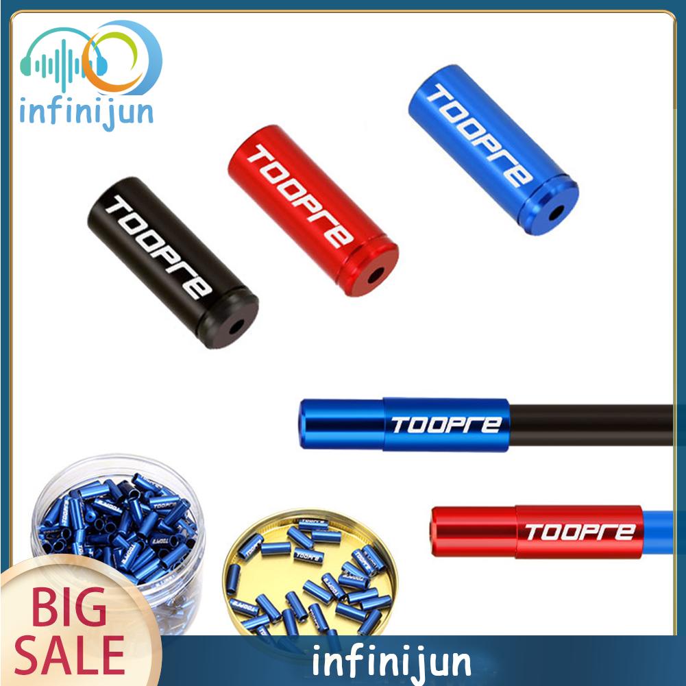 Set 10 đầu bọc dây phanh xe đạp leo núi bằng hợp kim nhôm