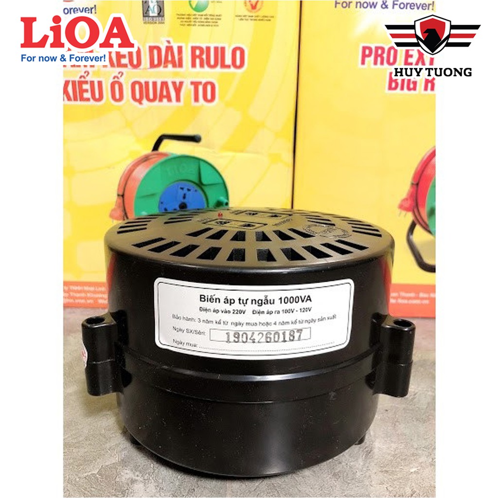 Biến áp đổi nguồn Lioa  FREE SHIP  Hạ Áp 1P - 0.2kVA ( Đen ) - Huy Tưởng