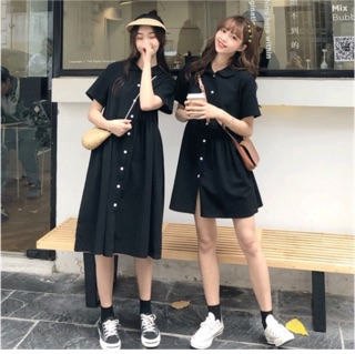 Đầm đôi cài nút búp bê cho hội bạn thân