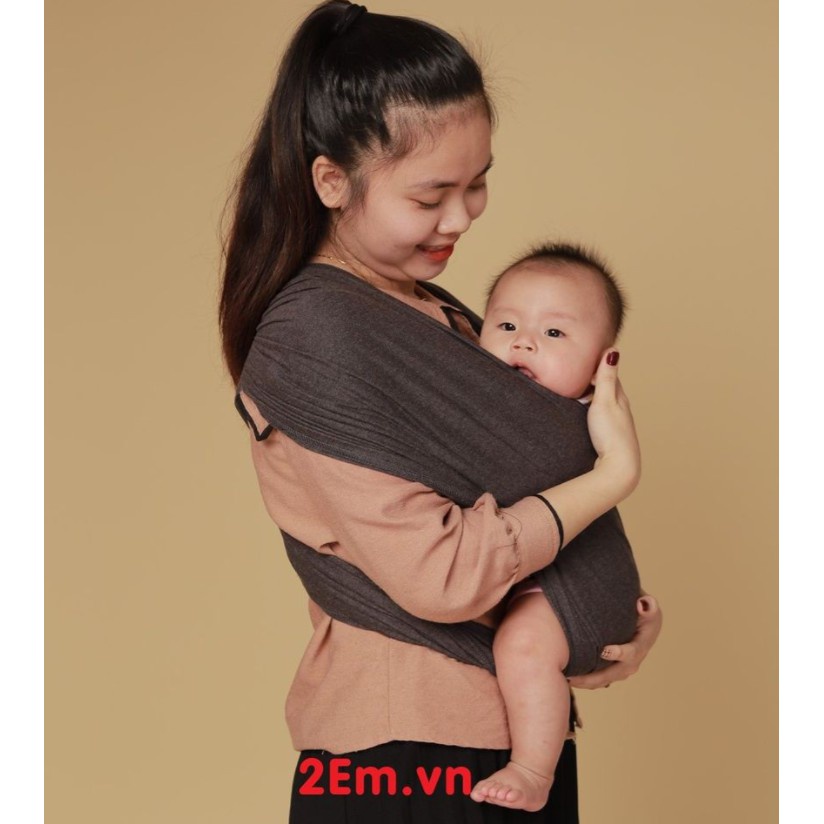 SIÊU RẺ HÌNH THẬT Địu trẻ em 2Em.vn - Màu ngẫu nhiên vải cotton bảo vệ da thumbnail