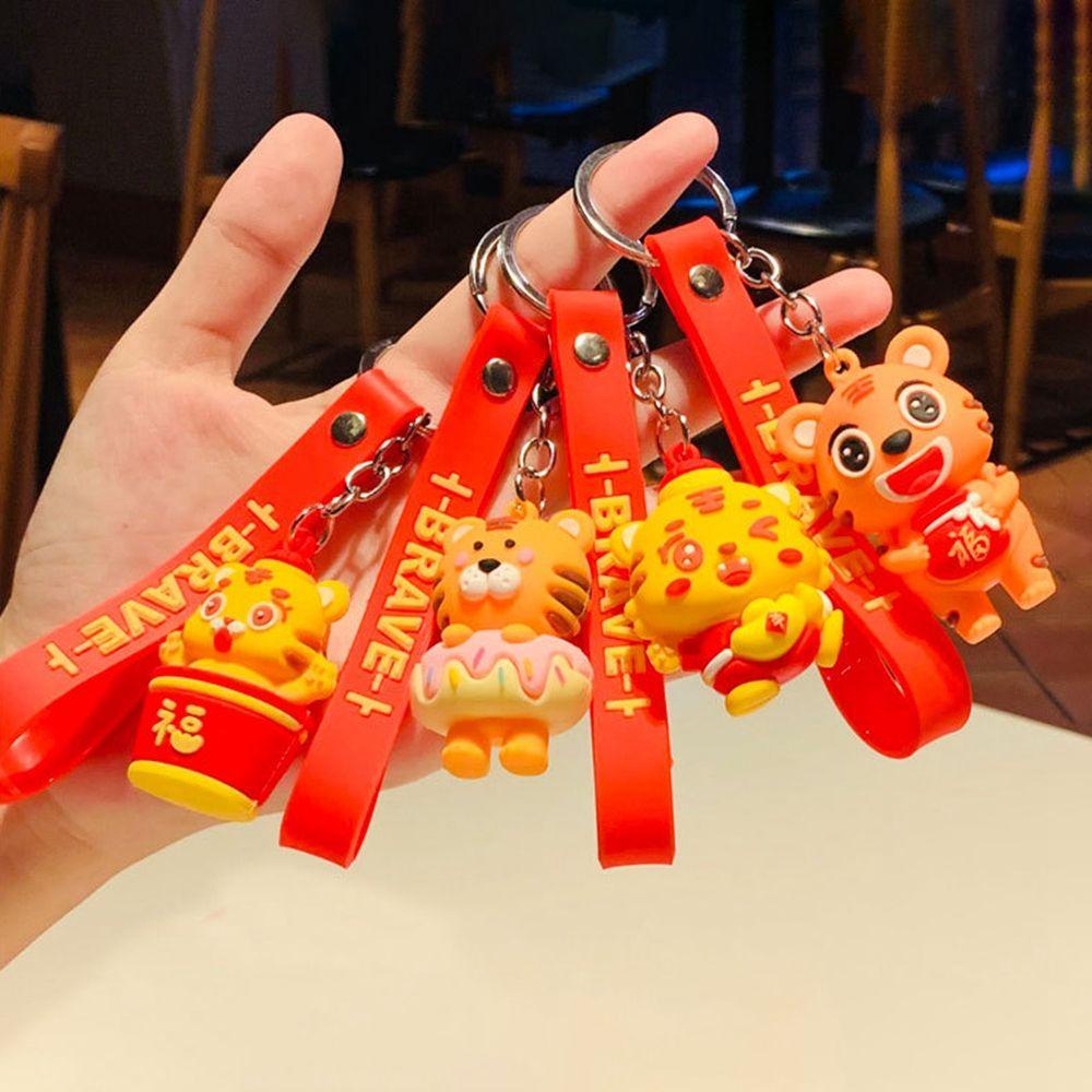 LANFY Móc Khóa Hình Chú Hổ Hoạt Hình Vui Nhộn