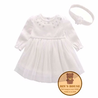 Set 2 chi tiết váy+băng đô Vlinder cho bé gái sz 18/24m